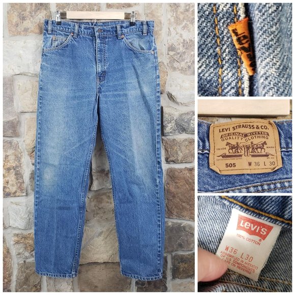 Levi's Denim - Levi's Vintage Orange Tab 505 Jeans 36x30 12